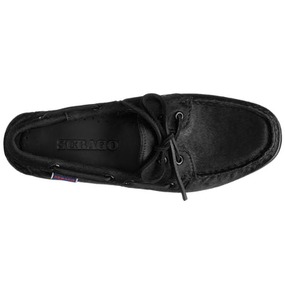 Docksides Man DOCKSIDES PORTLAND WILD Mocassin TOTAL BLACK Dressed Back (jpg Rgb)		