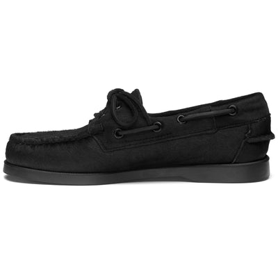 Docksides Man DOCKSIDES PORTLAND WILD Mocassin TOTAL BLACK Dressed Side (jpg Rgb)		