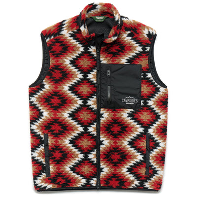 Fleece Man PARSONSWAY  VEST Jumper RED-BLACK-WHITE-BEIGE NAVAJO Photo (jpg Rgb)			