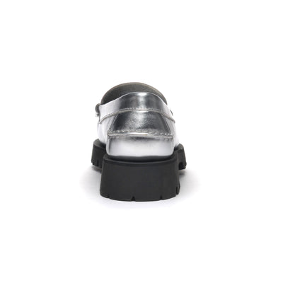 Moc Woman DAN MET LUG WOMAN Moccasin SILVER Detail (jpg Rgb)			