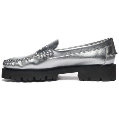 Moc Woman DAN MET LUG WOMAN Moccasin SILVER Dressed Side (jpg Rgb)		