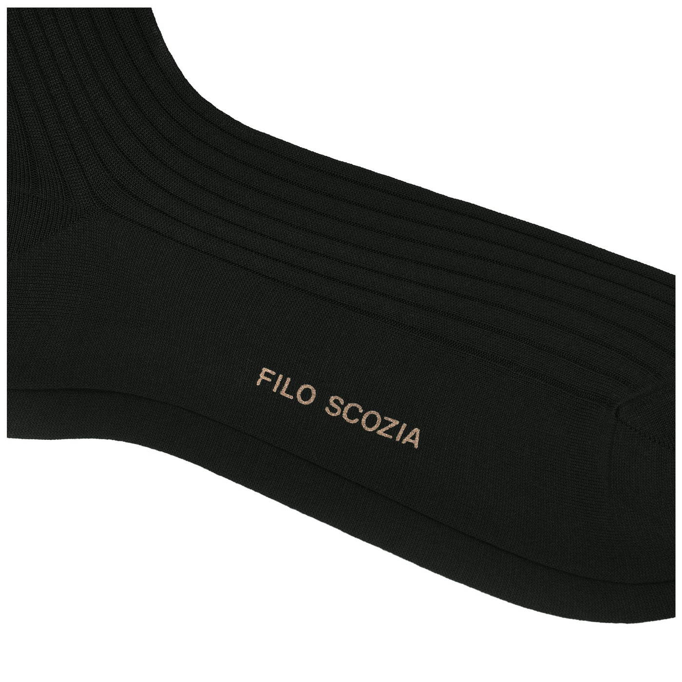 Socks Man CARTHAGE 321 Knee High Sock BLACK Dressed Front (jpg Rgb)	