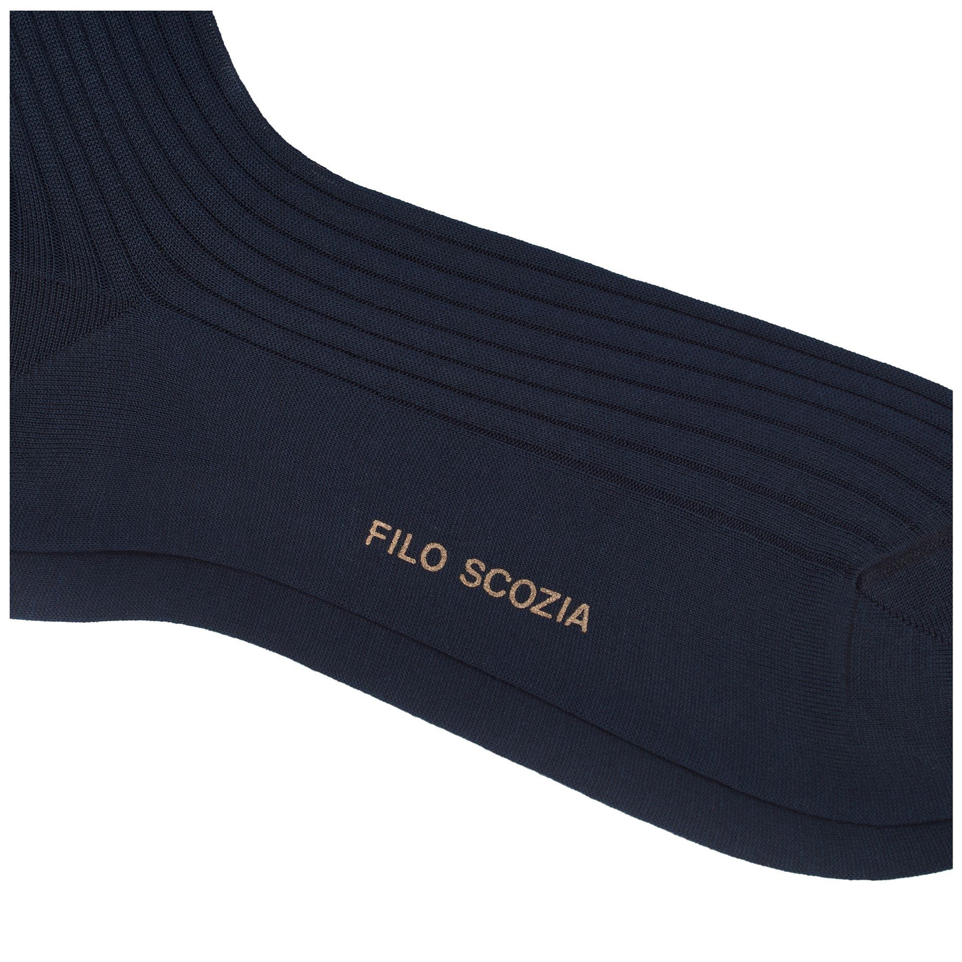 Socks Man CARTHAGE 321 Knee High Sock BLUE NAVY Dressed Front (jpg Rgb)	