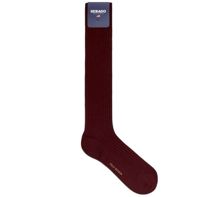 Socks Man CARTHAGE 321 Knee High Sock RED BORDEAUX Photo (jpg Rgb)			