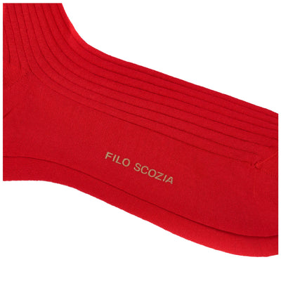 Socks Man CARTHAGE 321 Knee High Sock RED Dressed Front (jpg Rgb)	