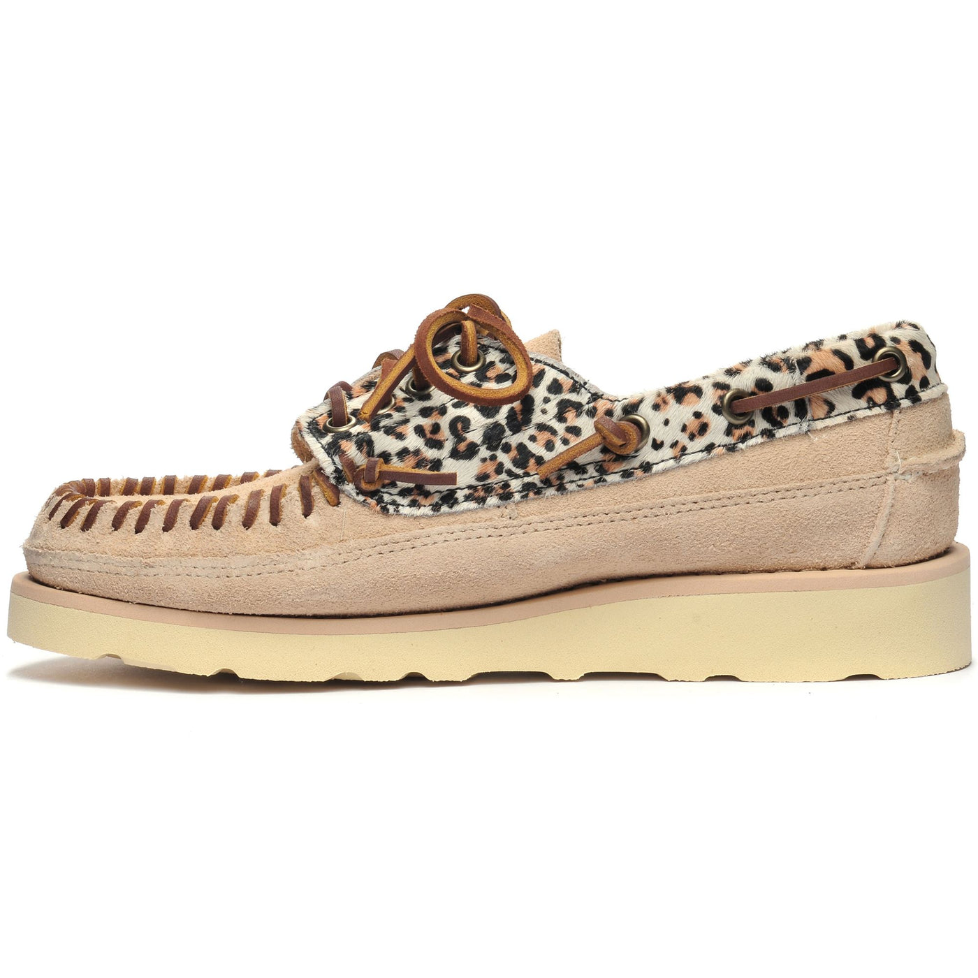 Moc Woman KEUKA WILD W Moccasin LtBeige-Cheetah | Sebago Dressed Side (jpg Rgb)		