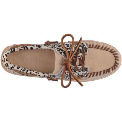 Moc Woman KEUKA WILD W Moccasin LtBeige-Cheetah | Sebago Dressed Back (jpg Rgb)		