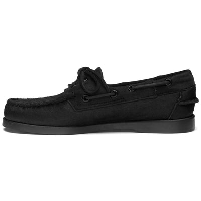 Docksides Woman DOCKSIDES PORTLAND WILD WOMAN Mocassin TOTAL BLACK Dressed Side (jpg Rgb)		