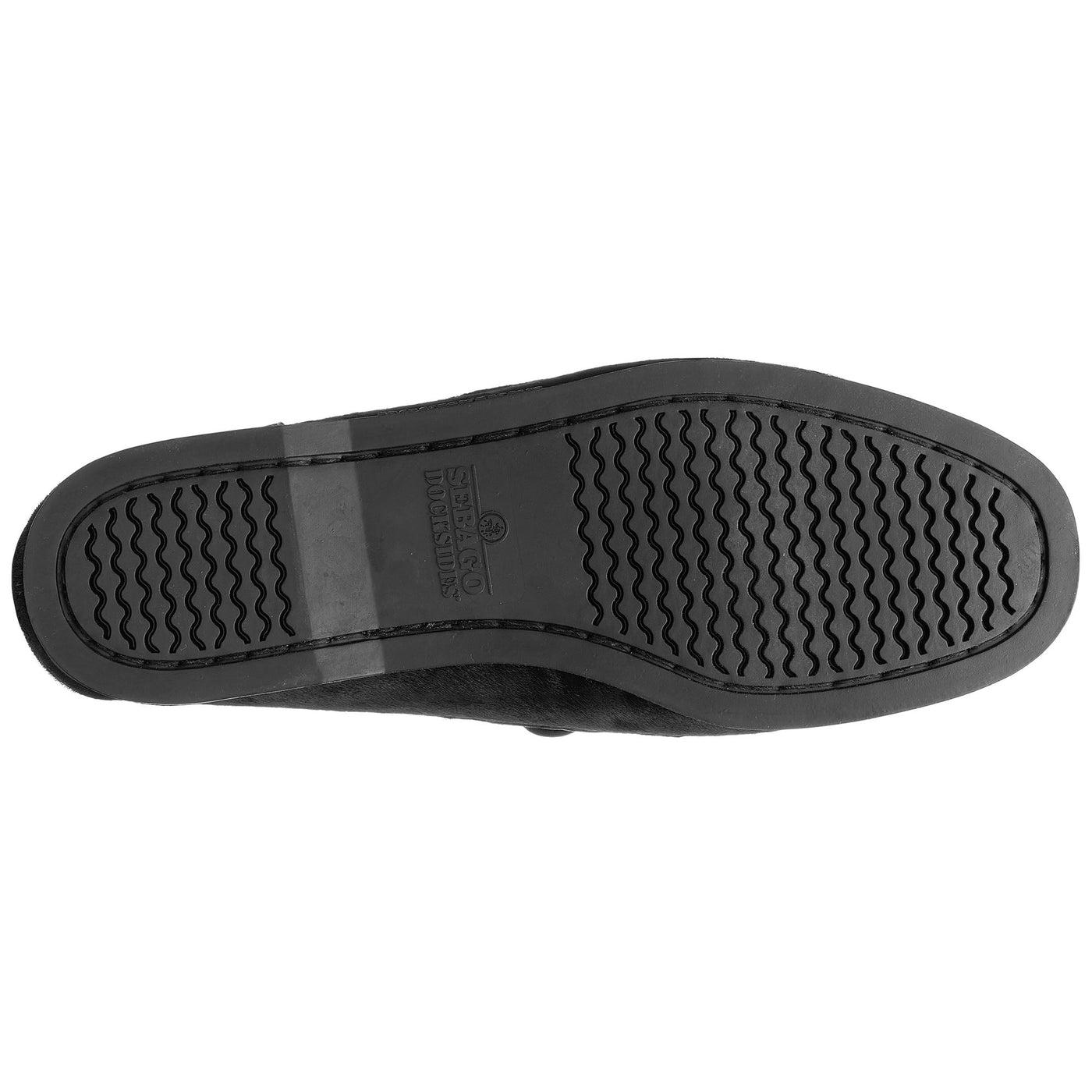 Docksides Woman DOCKSIDES PORTLAND WILD WOMAN Mocassin TOTAL BLACK Dressed Front (jpg Rgb)	