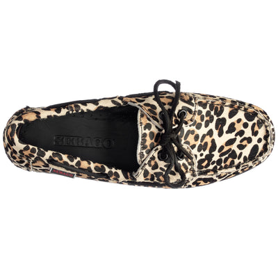 Docksides Woman DOCKSIDES PORTLAND WILD WOMAN Mocassin LEOPARD-BLACK Dressed Back (jpg Rgb)		