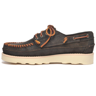 Moc Man KEUKA OIL Low Cut DK BROWN Dressed Side (jpg Rgb)		
