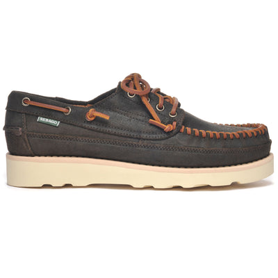 Moc Man KEUKA OIL Low Cut DK BROWN Photo (jpg Rgb)			