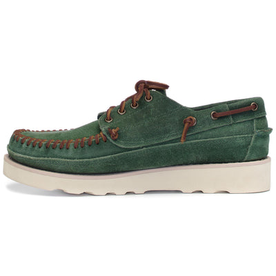 Moc Man KEUKA OIL Low Cut OLIVE Dressed Side (jpg Rgb)		