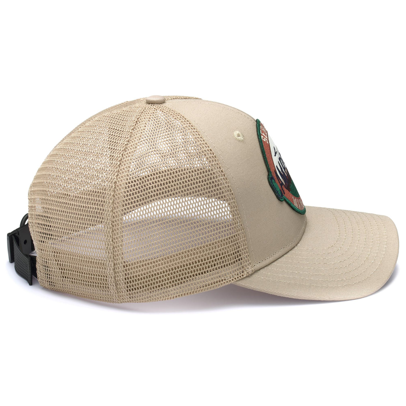Headwear Unisex CASCOBAY Cap BEIGE GREY Dressed Back (jpg Rgb)		