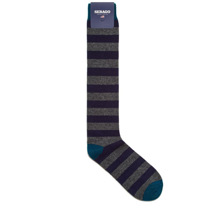 Socks Man DRESDEN 47 Knee High Sock BLUE NAVY-GREY-TURQUOISE Photo (jpg Rgb)			