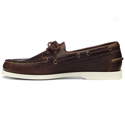 Docksides Man PORTLAND PREMIUM MUSTANG Mocassin DK BROWN Dressed Side (jpg Rgb)		