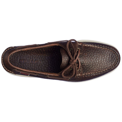 Docksides Man PORTLAND PREMIUM MUSTANG Mocassin DK BROWN Dressed Back (jpg Rgb)		