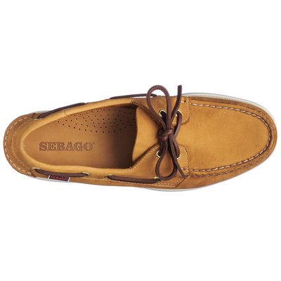 Docksides Man PORTLAND PREMIUM WATERBUCK Mocassin BROWN TAN Dressed Back (jpg Rgb)		