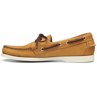 Docksides Man PORTLAND PREMIUM WATERBUCK Mocassin BROWN TAN Dressed Side (jpg Rgb)		