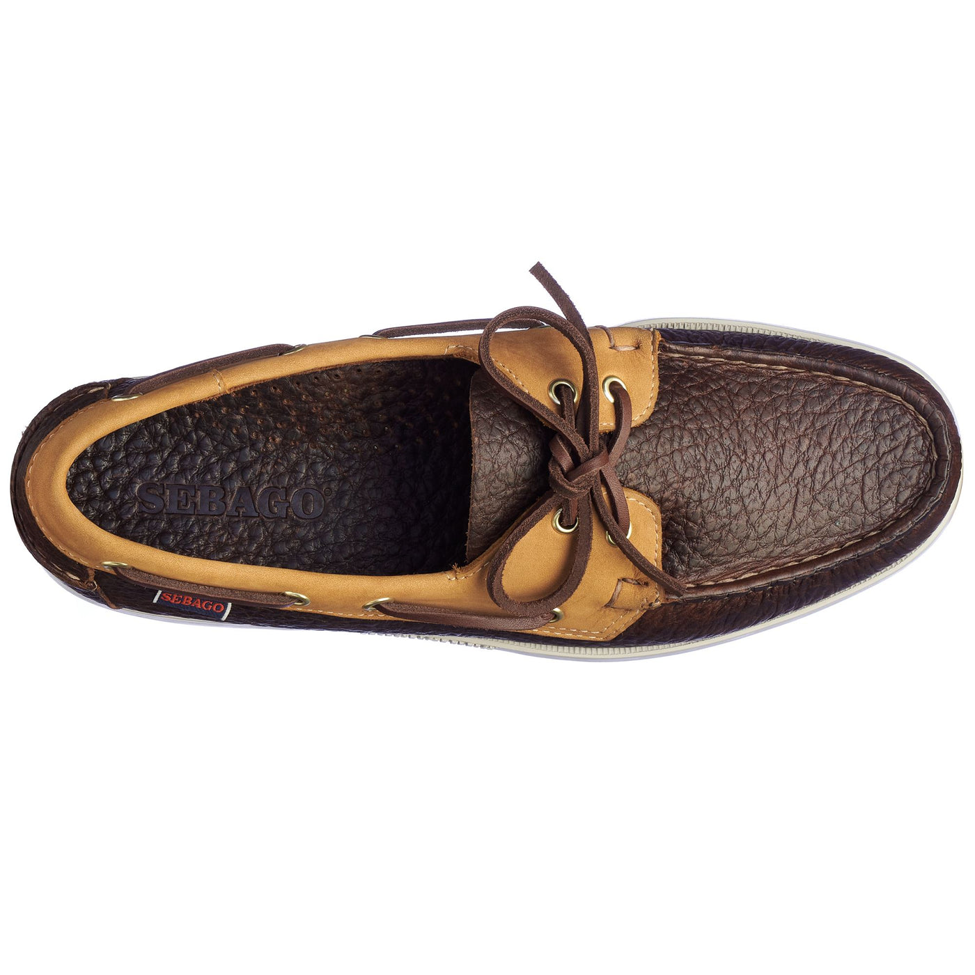 Docksides Man PORTLAND PREMIUM MUS-WT Mocassin DK BROWN-BROWN TAN Dressed Back (jpg Rgb)		