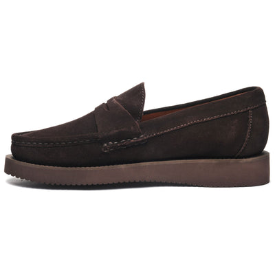 Moc Man WATA PENNY EVA SUEDE Low Cut TOTAL DK BROWN Dressed Side (jpg Rgb)		