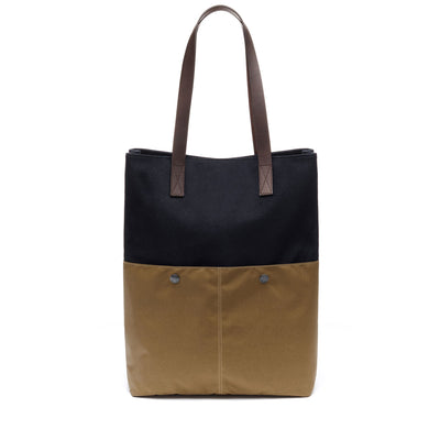 Bags Unisex PEMAQUID WOOL Brief Case BROWN-BLUE Dressed Front (jpg Rgb)	