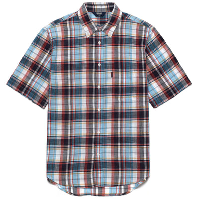 SHIRTS Man CALAIS Button  Down FANCY WHITE-BLUE-RED-SKY Photo (jpg Rgb)			