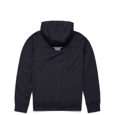 Fleece Unisex CREW FZ HOODIE Jacket BLUE MARINE Dressed Front (jpg Rgb)	