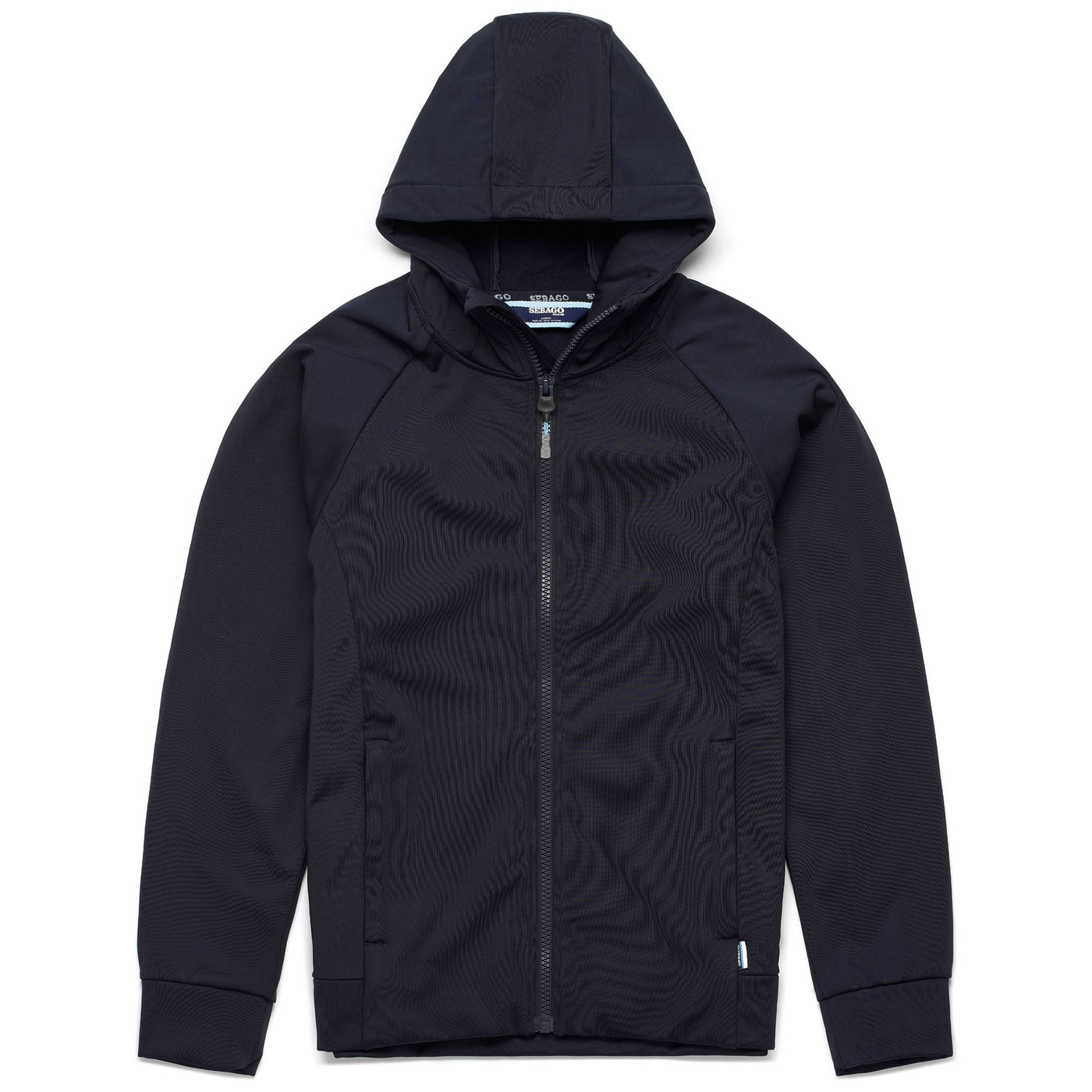 Fleece Unisex CREW FZ HOODIE Jacket BLUE MARINE Photo (jpg Rgb)			