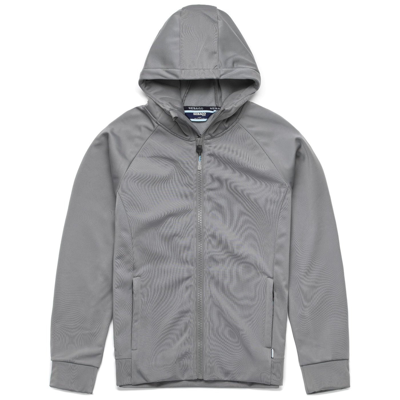 Fleece Unisex CREW FZ HOODIE Jacket GREY Photo (jpg Rgb)			