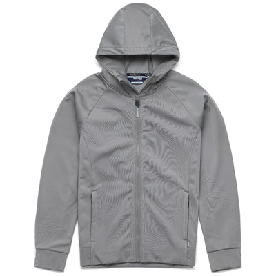 Fleece Unisex CREW FZ HOODIE Jacket GREY Photo (jpg Rgb)			
