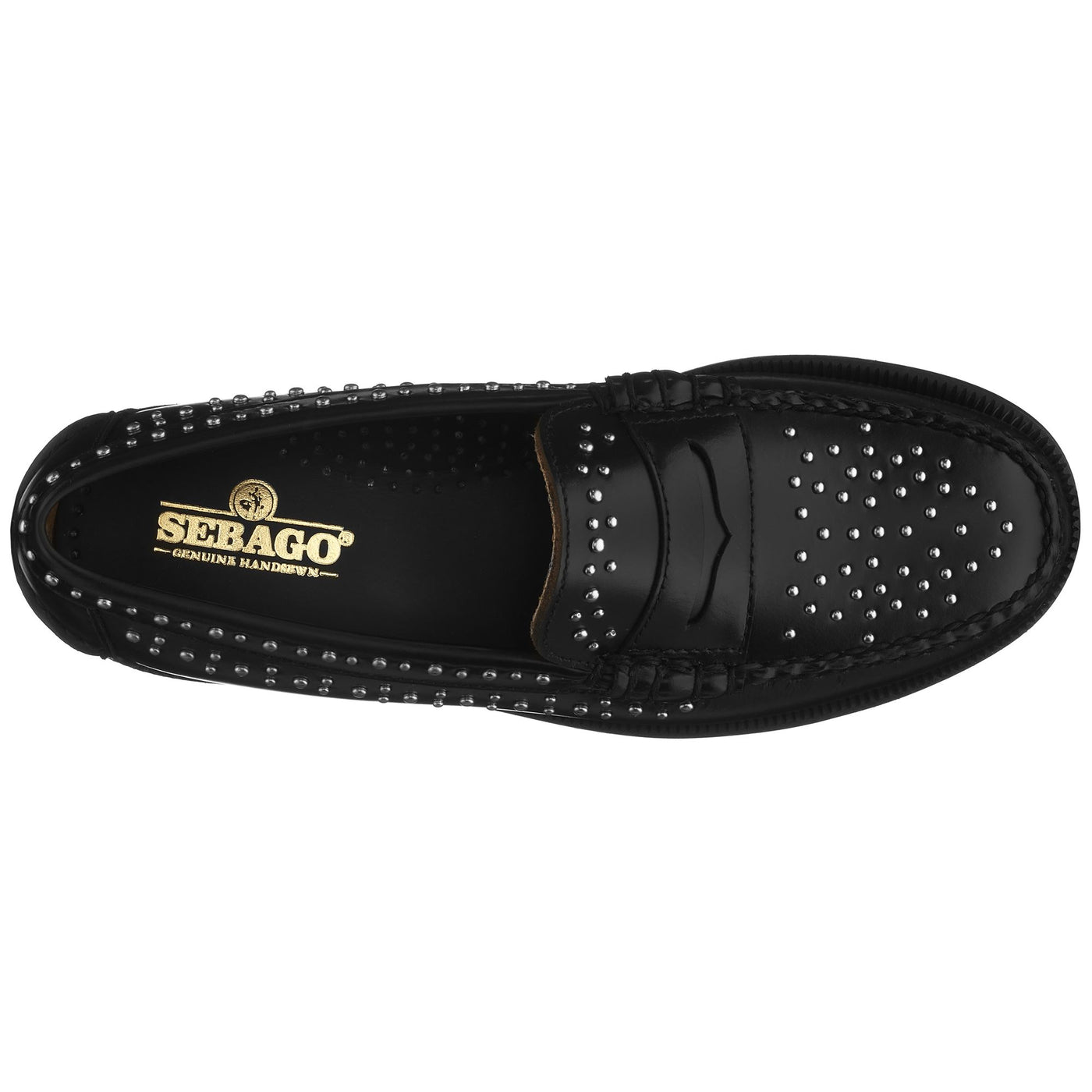 Moc Man DAN STUDS Moccasin BLACK Dressed Back (jpg Rgb)		