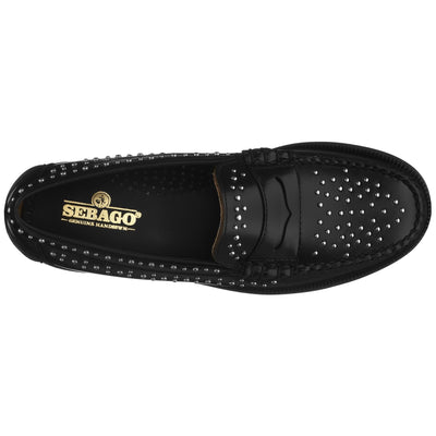 Moc Man DAN STUDS Moccasin BLACK Dressed Back (jpg Rgb)		