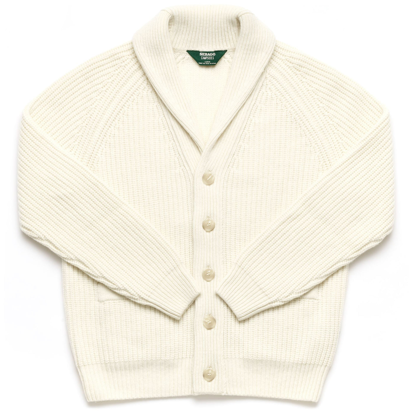 Knitwear Man BARRED Cardigan WHITE NATURAL Photo (jpg Rgb)			