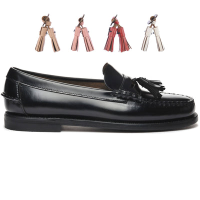 Moc Woman CLASSIC DAN MULTI TASSEL WOMAN Moccasin BLACK MULTICOLOR Photo (jpg Rgb)			