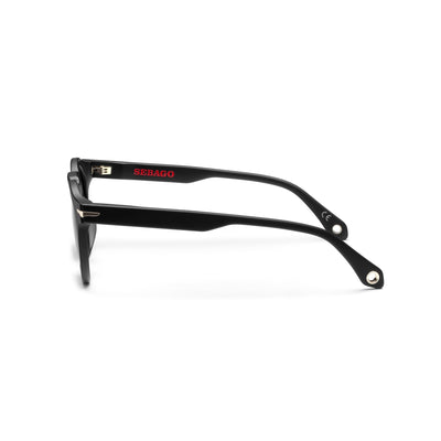 Glasses Unisex PORTLAND Sunglasses BLACK - SG3 Dressed Front (jpg Rgb)	
