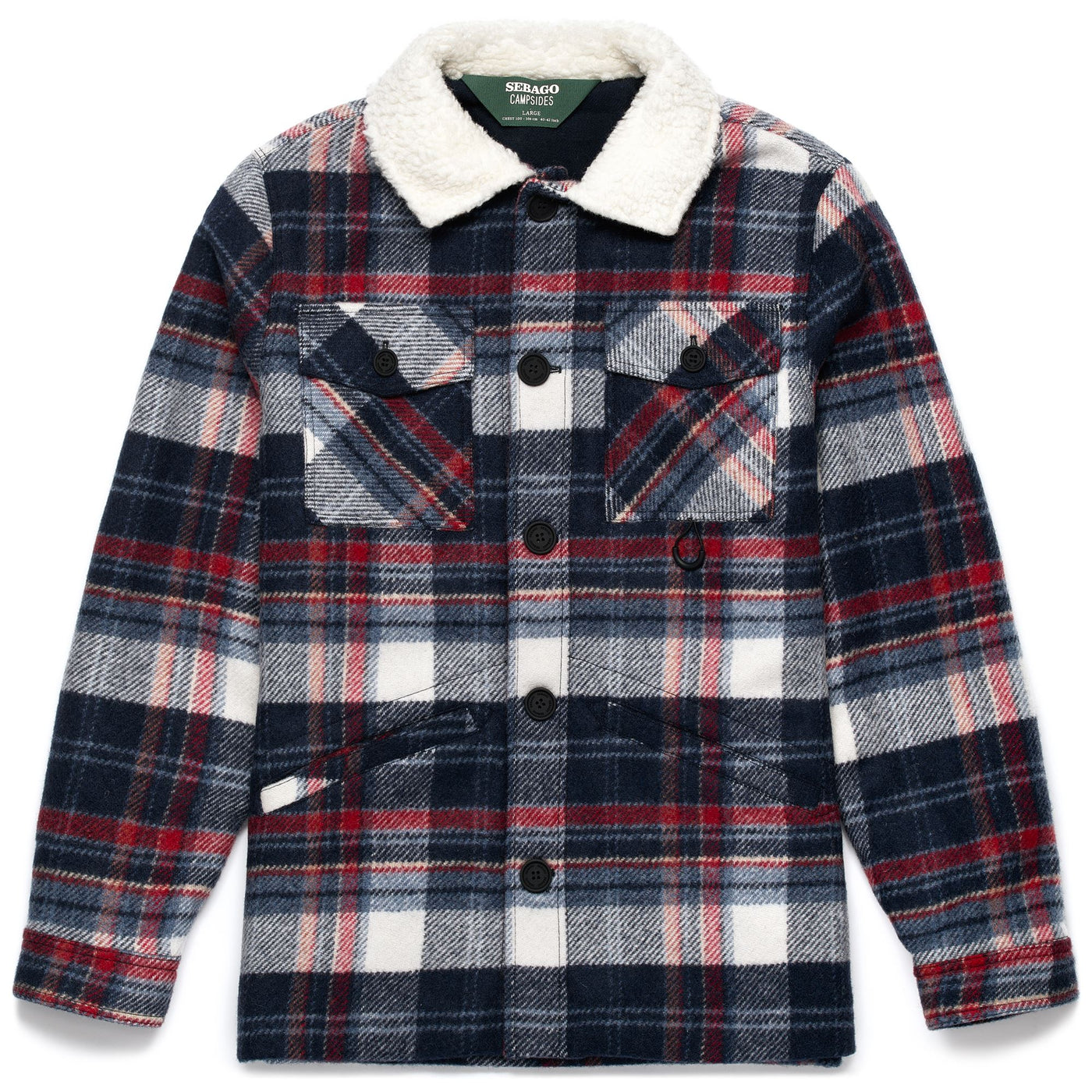 Jackets Unisex OTTERCREEK CHECK Mid BLUE-OFF WHITE-RED CHECK Photo (jpg Rgb)			