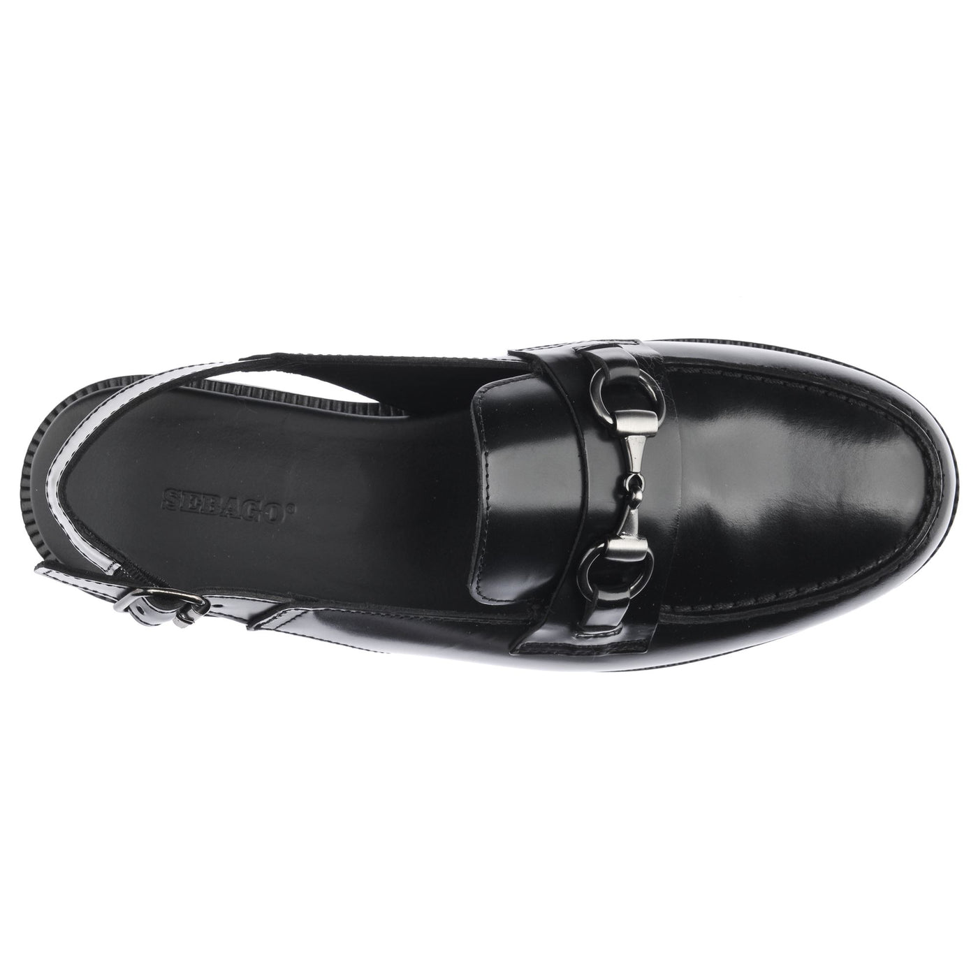 Moc Woman JOE SANDAL PO WOMAN Moccasin BLACK Dressed Back (jpg Rgb)		