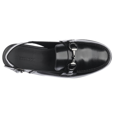 Moc Woman JOE SANDAL PO WOMAN Moccasin BLACK Dressed Back (jpg Rgb)		