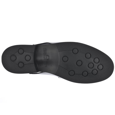 Moc Woman JOE SANDAL PO WOMAN Moccasin BLACK Dressed Front (jpg Rgb)	