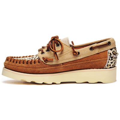 Moc Woman CAYUGA WILD WOMAN Low Cut CAMEL-PAPYRUS -COGNAC-LEOPARD Dressed Side (jpg Rgb)		