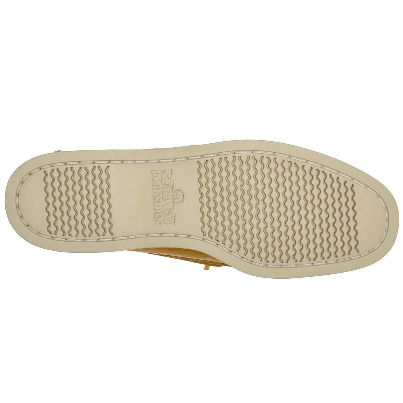 Docksides Man DOCKSIDES OSTRICH Mocassin YELLOW MUSTARD Dressed Front (jpg Rgb)	