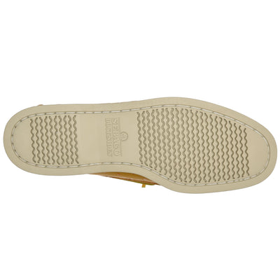 Docksides Man DOCKSIDES OSTRICH Mocassin YELLOW MUSTARD Dressed Front (jpg Rgb)	