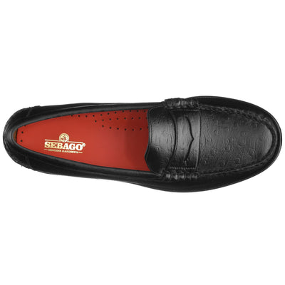 Moc Woman DAN OSTRICH WOMAN Moccasin Black | Sebago Dressed Back (jpg Rgb)		