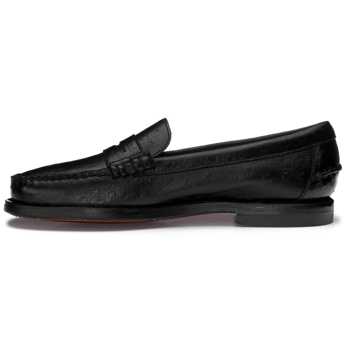 Moc Woman DAN OSTRICH WOMAN Moccasin Black | Sebago Dressed Side (jpg Rgb)		