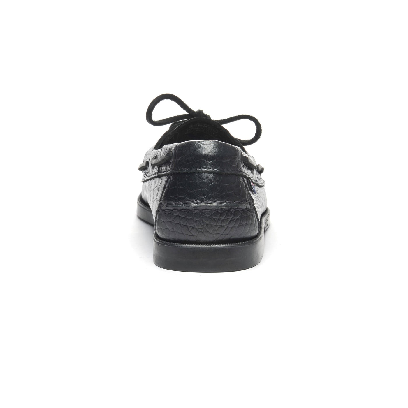 Docksides Man PORTLAND EXOTIC Mocassin CROC BLACK Detail (jpg Rgb)			