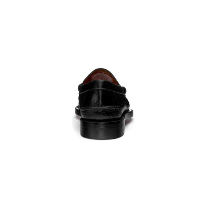 Moc Man DAN OSTRICH Moccasin BLACK Detail (jpg Rgb)			
