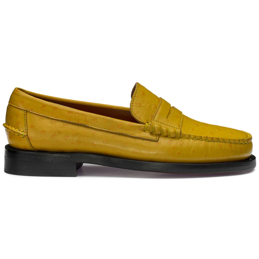 Moc Man DAN OSTRICH Moccasin YELLOW MUSTARD