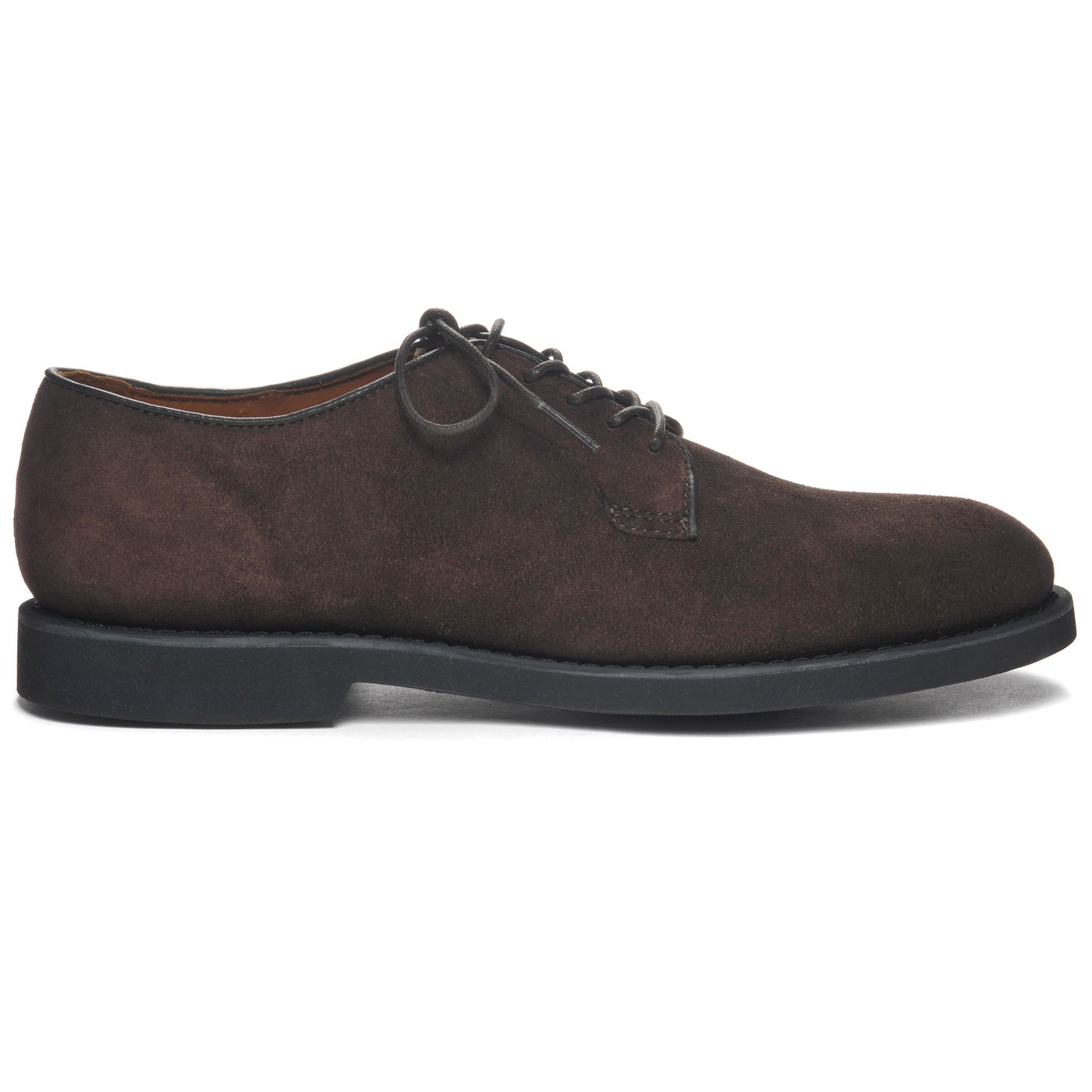 Laced Shoes Man WINTHROP SUEDE Low Cut DK BROWN Photo (jpg Rgb)			