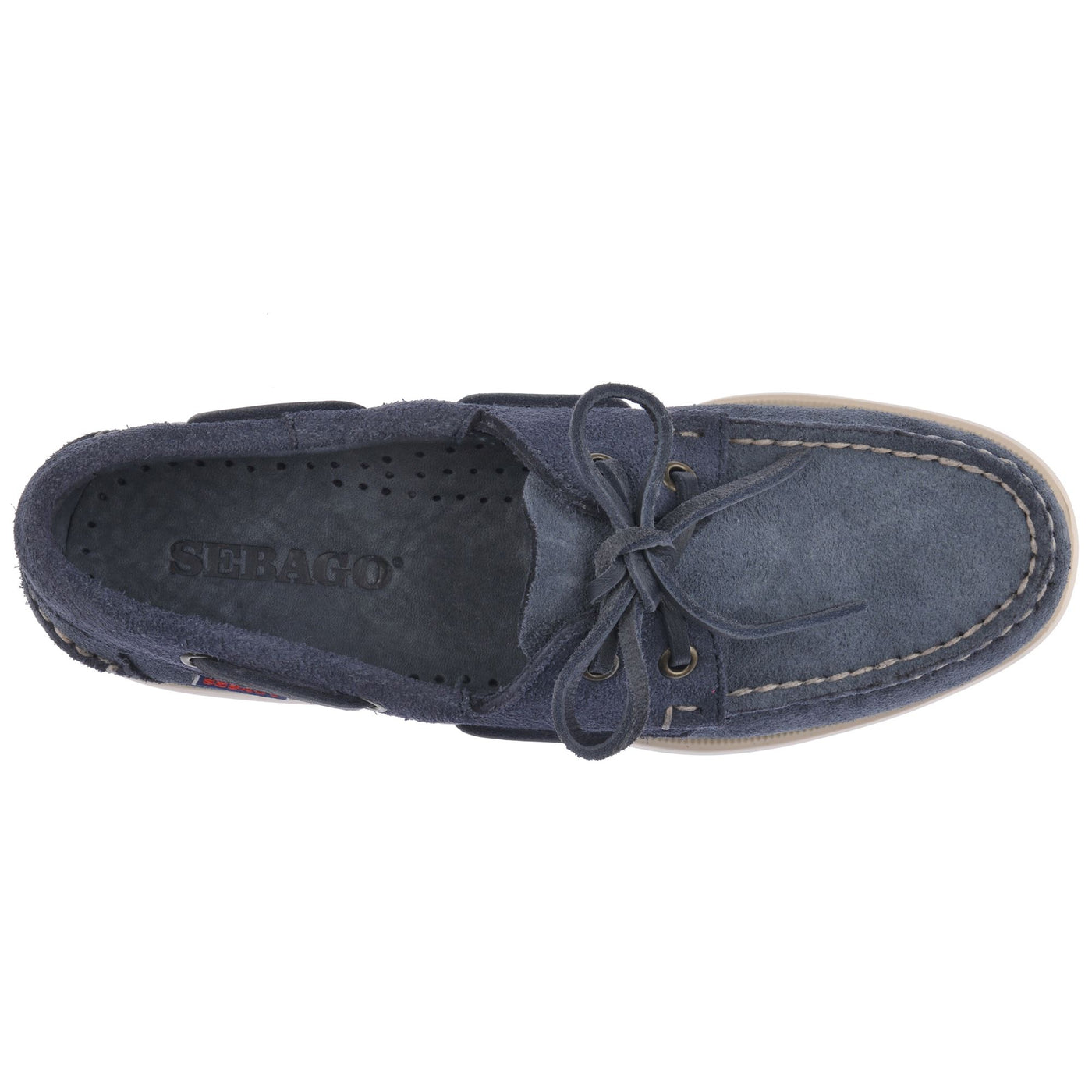Docksides Woman PORTLAND FLESH OUT WOMAN Mocassin BLUE NAVY Dressed Back (jpg Rgb)		